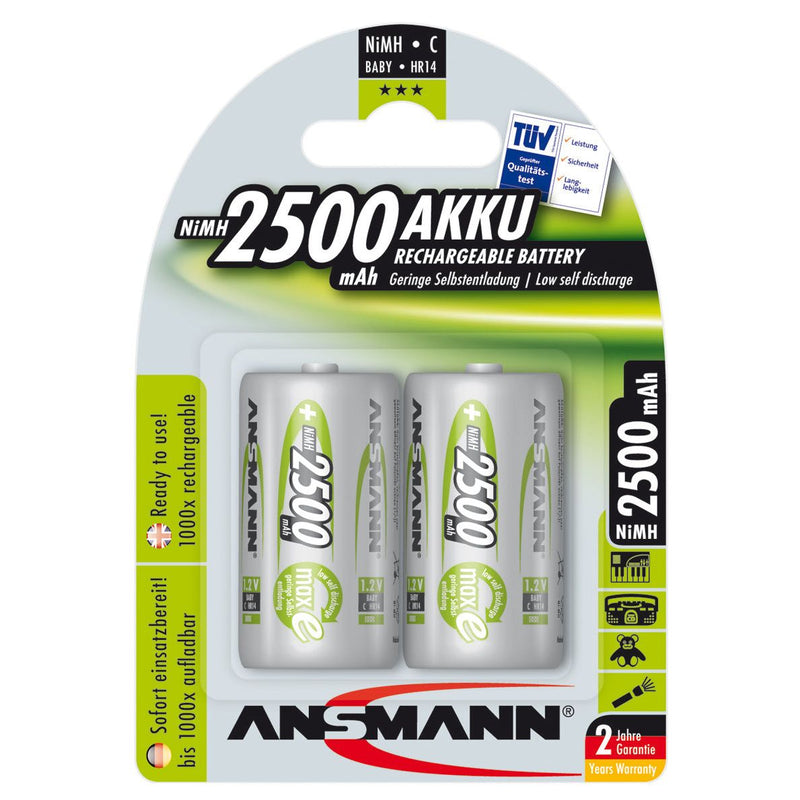 Hückmann - Akku 1,2V Baby C Ni-MH Baby(VE 2) maxE Bli2 Ansmann