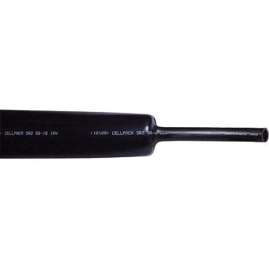 Cellpack - Schrumpfschlauch SR2/34-7/schwarz/30m ohne Kleber − 30 Meter