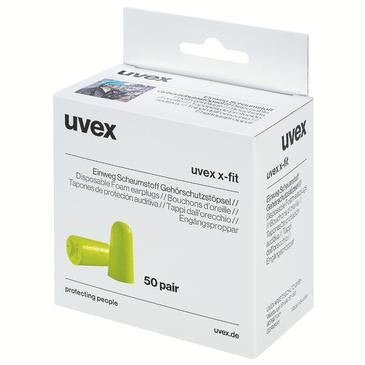 Uvex - Gehörschutzstöpsel x-fit Minidispenser, 2112013(VE100) 50 Paar lose