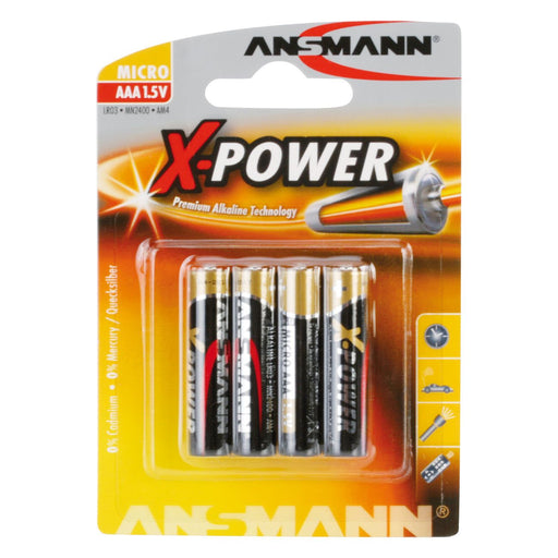 Hückmann - Batterie 1,5V Micro AAA 133310(VE 4) X-Power Bli4 Ansmann