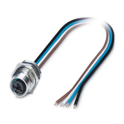 Phoenix Contact - Patchkabel Kupfer Gerätesteckverbinder SACC-DSI-M12#1238153 Hinterwand − 50 Stück