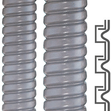 Flexa - Metall-Schutzschlauch Metallschutzschlauch SPR-PVC-AS AD19/10gr flüssigkeitsdicht