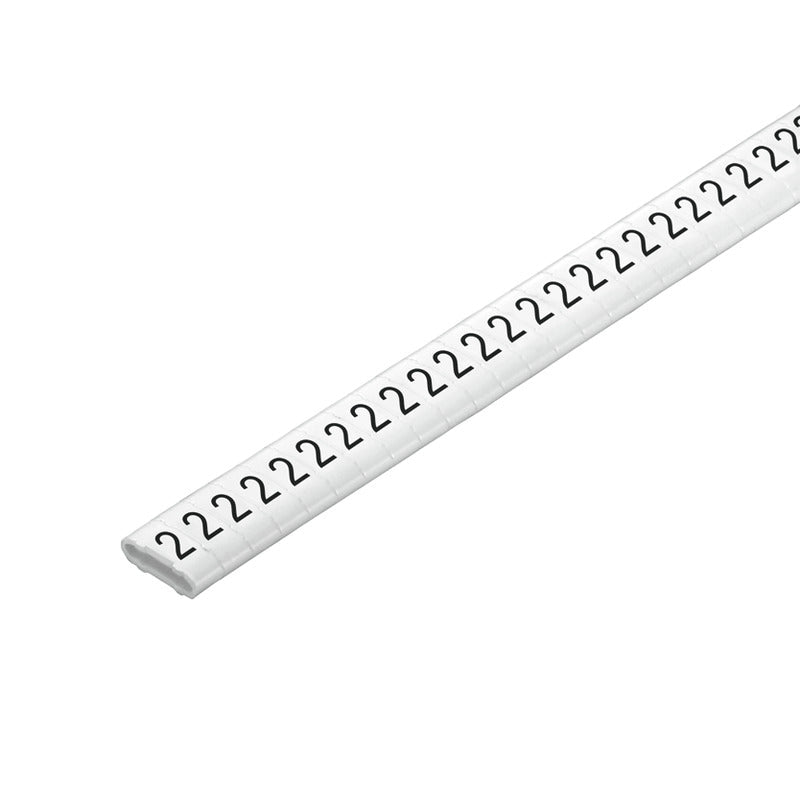 Weidmüller - Kabelmarkierungssystem Kabelmarkierer CLI M 2-4 WS/SW 6 CD 4x11,3mm,weich,weiß − 500 Stück