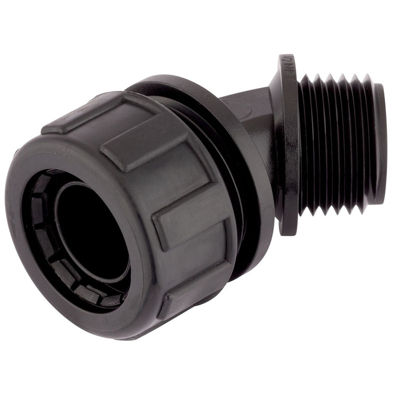 Lapp Zubehör - Kunststoff-Schutzschlauch-Verschraubung SILVYN-MPC-45°- 55502436 M20X1,5-/-20-GY − 10 Stück
