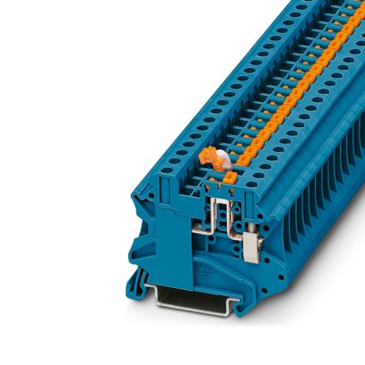 Phoenix Contact - Trenn- und Messtrenn-Reihenklemme Messertrennklemme UT 4-MT-P/P-EX BU − 50 Stück