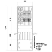 GSAB Elektrotechnik - Anschlussschrank Verteilersäule 58S17K2LSL2-6LSL00