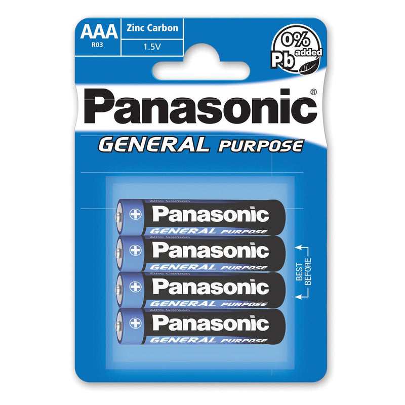 Hückmann - Batterie 1,5V Micro AAA R03BE/4BP(VE 4) Bli4 Panasonic