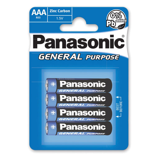 Hückmann - Batterie 1,5V Micro AAA R03BE/4BP(VE 4) Bli4 Panasonic