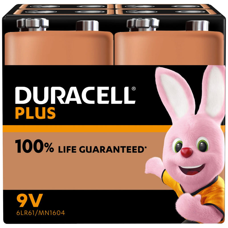Hückmann - Batterie 9V Block Plus-9V BP4(VE 4) Bli4 Duracell