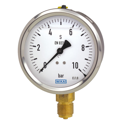 Wika Wiegand - Rohrfedermanometer Rohrfedmano 213.53.100 CU 9023453 0,6bar G1/2B ruecks