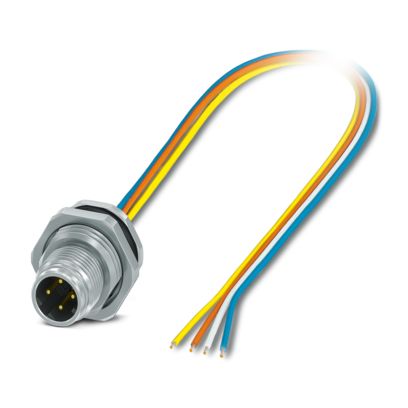 Phoenix Contact - Rundsteckverbinder, Einbau (mit Leitung) Gerätesteckverbinder SACC-DSI-MSD#1027691 Hinterwand