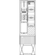 Elsta Mosdorfer - Zähler-Komplettschrank Zähleranschlusssäule ZS341.W4.21 A340 W4 1Z 3.HZ 21TE