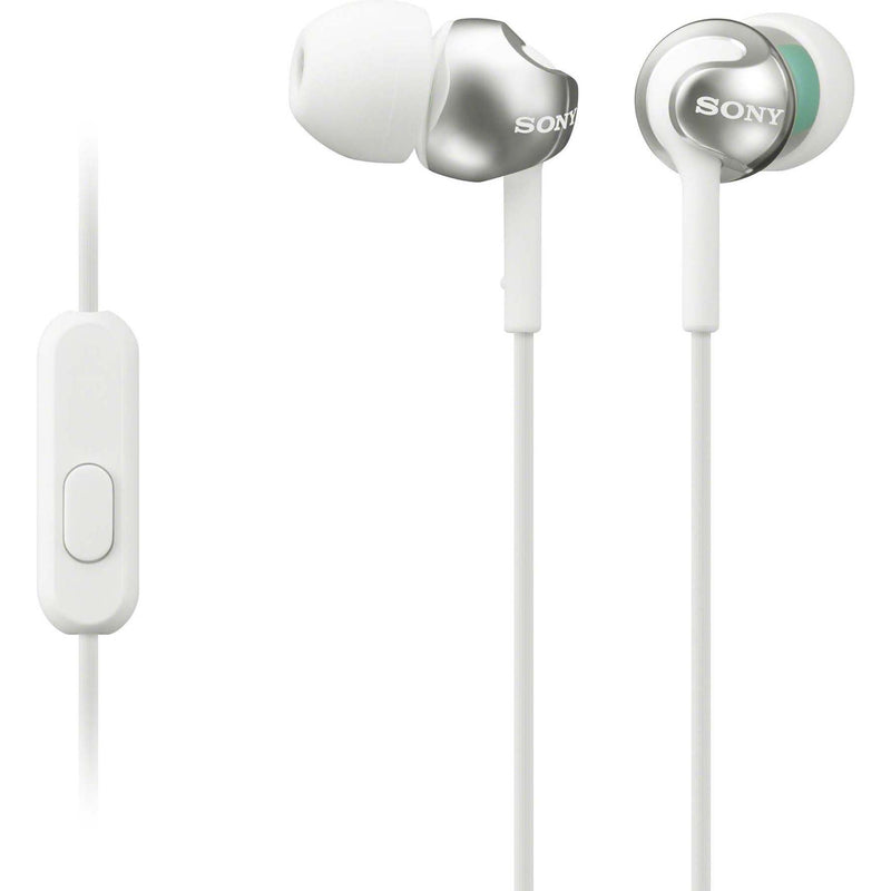 Sony - Kopfhörer In-Ohr-Kopfhörer MDREX110APW.CE7 Mikrofon,FB,ws − 6 Stück