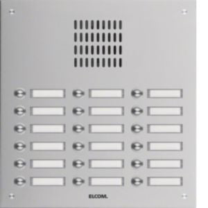 Elcom - Klingeltableau für Türkommunikation UP-Türstation TVG-18/3 eds 18Tast.3-reih.eds mt