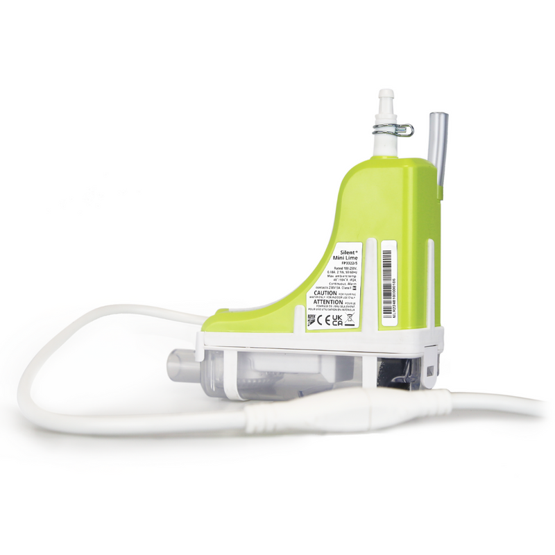 Aspen - Silent+ Mini Lime Eckpumpe – leise Kondensatpumpe für Klimaanlagen