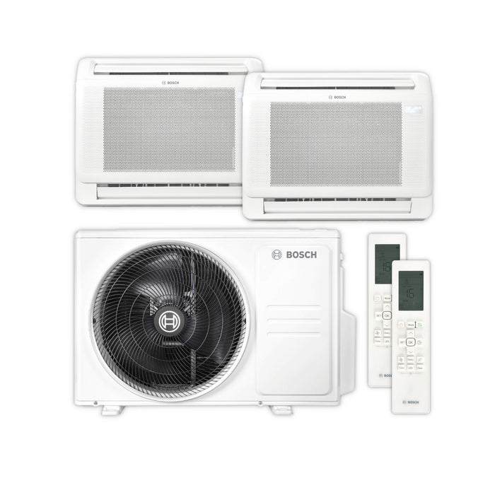 Bosch Climate CL5000iMCN – Truhengerät Multisplit: 2 Inneneinheiten + 1 Außengerät
