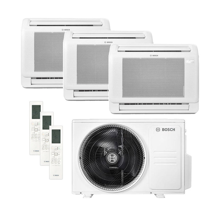 Bosch Climate CL5000iMCN – Truhengerät Multisplit: 3 Inneneinheiten + 1 Außengerät
