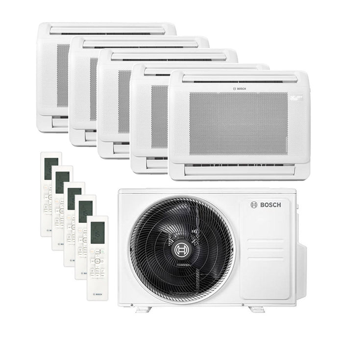 Bosch Climate CL5000iMCN – Truhengerät Multisplit: 5 Inneneinheiten + 1 Außengerät
