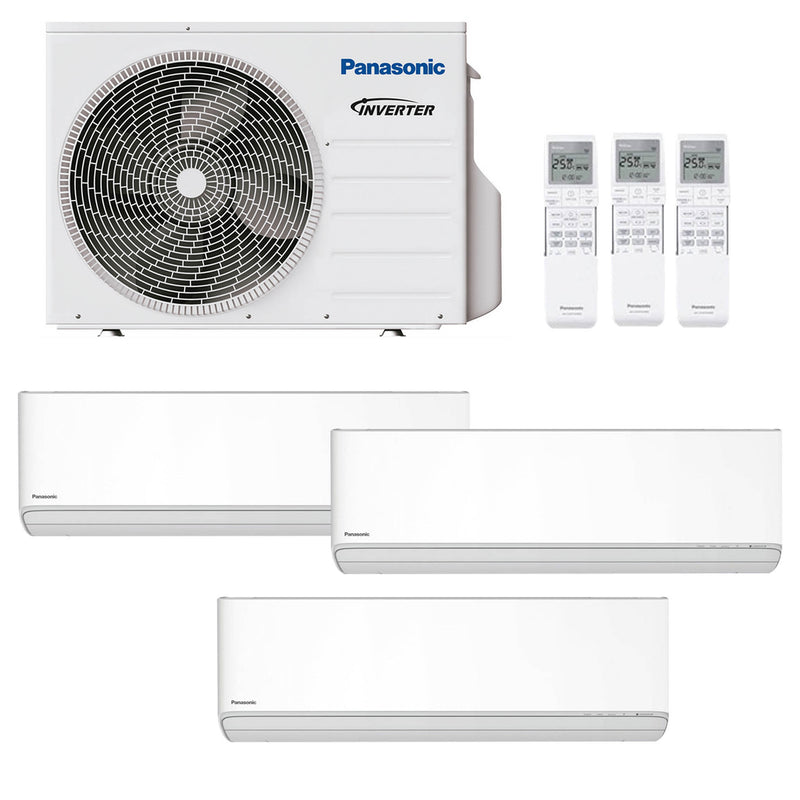 Panasonic - Etherea XZ – Multisplit-Klimaanlage (3 × Wandgerät + Außeneinheit)