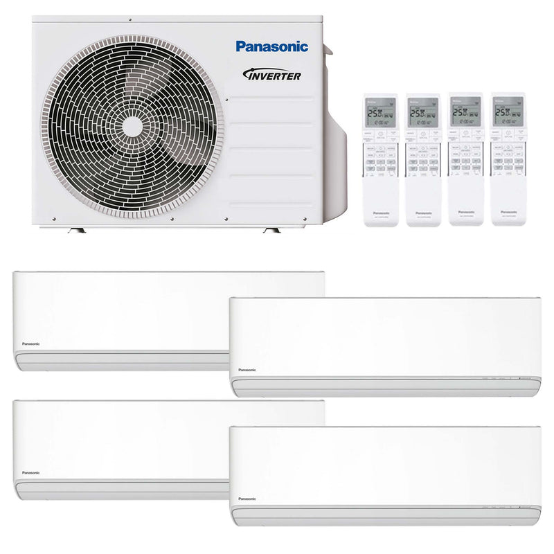 Panasonic - Etherea XZ – Multisplit-Klimaanlage (4 × Wandgerät + Außeneinheit)