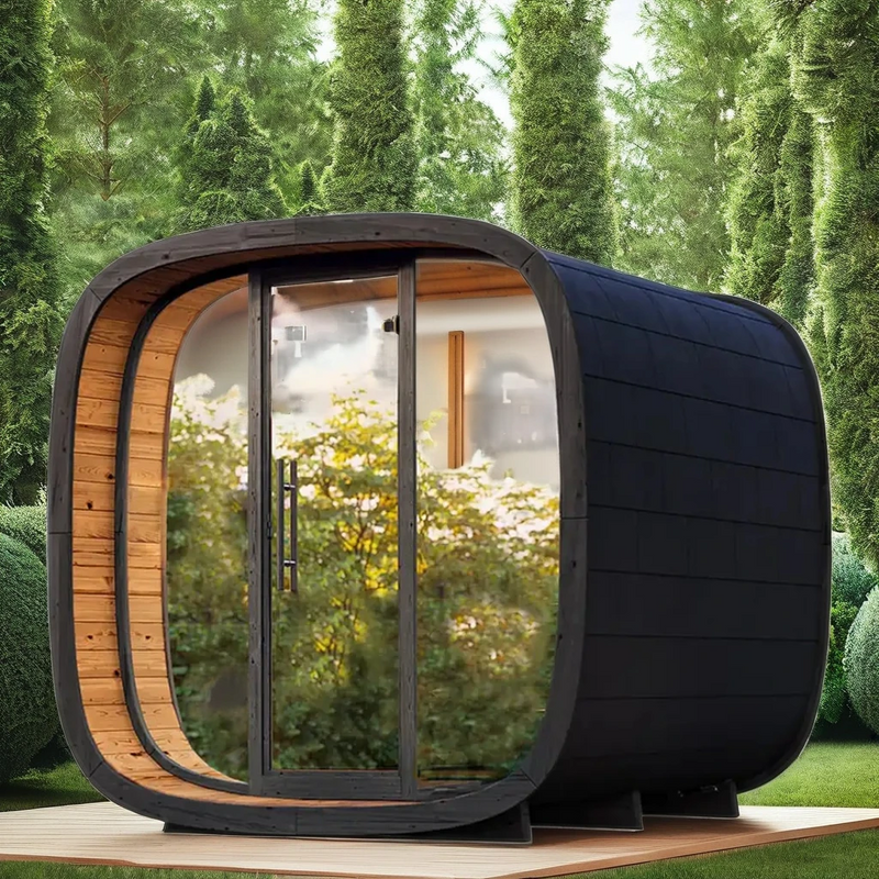 Black Rhino - Custom Spa Sauna Room – Maßgeschneiderter Holz-Sauna-Wellnessraum (2–6 Personen)