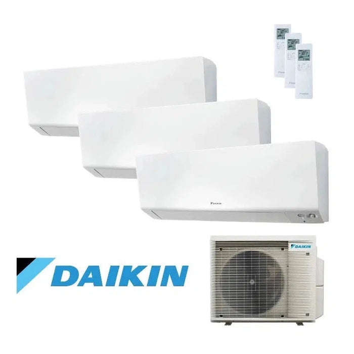 Daikin Perfera Wifi Klimaanlage Set 3 x Wandgerät 2x1,5/1x2,5 kW CTXM15R + FTXM25R + Außengerät 3MXM40A - R32