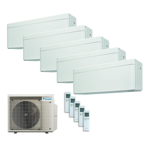 Daikin Stylish Multisplit Klimaanlage 5 × Wandgerät + Außeneinheit – 5 Innengeräte – 1.5 + 1.5 + 1.5 + 1.5 + 1.5 kW + Außenei
