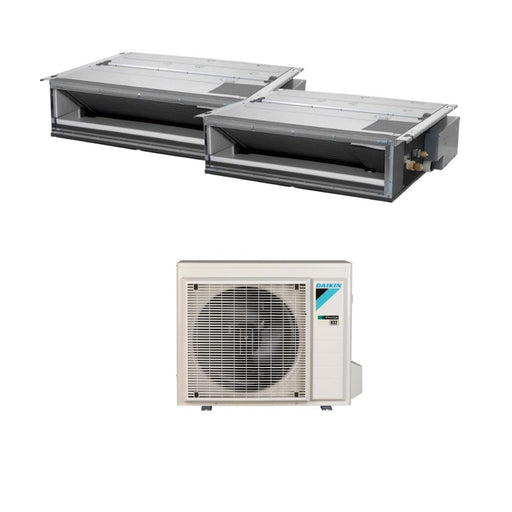 Daikin - FDXM‑F (Kanalgerät, mittlerer ESP) Multisplit Klimaanlage 2 × Kanalgerät (Deckeneinbau) + Außeneinheit – 2 Innengeräte