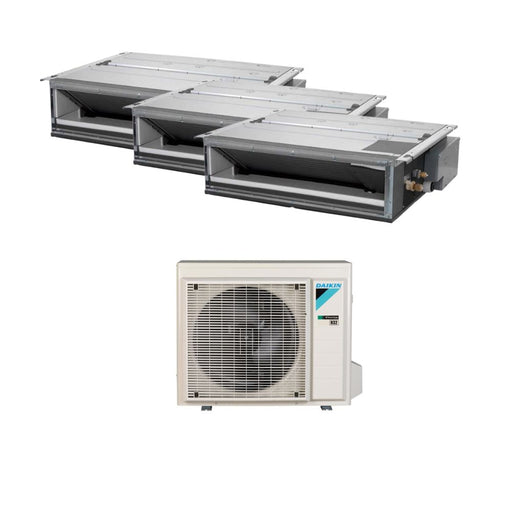 Daikin - FDXM‑F (Kanalgerät, mittlerer ESP) Multisplit Klimaanlage 3 × Kanalgerät (Deckeneinbau) + Außeneinheit – 3 Innengeräte