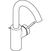 Hansgrohe - WTM 210 Zesis S mit Schwenkauslauf und Zugstangen-Ablaufgarnitur chrom