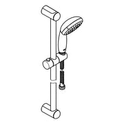 Grohe - Brausestangenset Tempesta 100 28789 3 Strahlarten 900mm 9,5l/min chrom