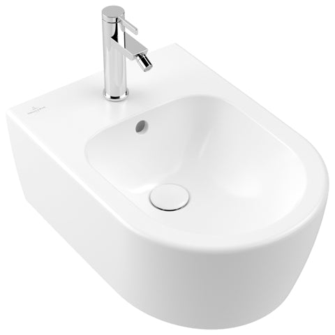 VILLEROY & BOCH - Bidet Avento 530x370x215mm Oval wandhängend Stone White CeramicPlus