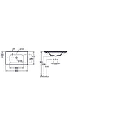 VILLEROY & BOCH - Waschtisch 800x470mm A18 unterbau- fähig Typ 4A138001 weiß
