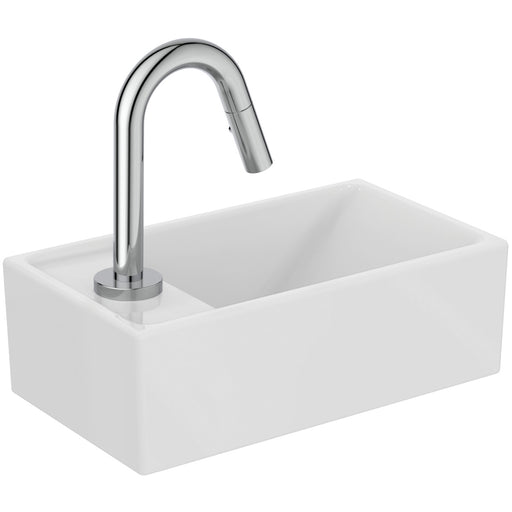Ideal Standard - HWB-Paket mit Standventi EUROVIT+ u. IDEALSTREAM, Ablg.links, Weiß und Chrom