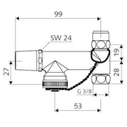 SCHELL - Probenahmeventile PROBFIX chrom 3/8