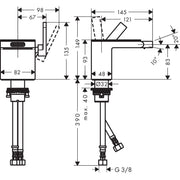 Hansgrohe - Bidetmischer Axor MyEdition mattschwarz/schw