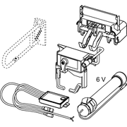 TECE SE - TECEplanus WC-Fernauslösung, kabelgeb. 6 Volt Batterie, # 9.240.356