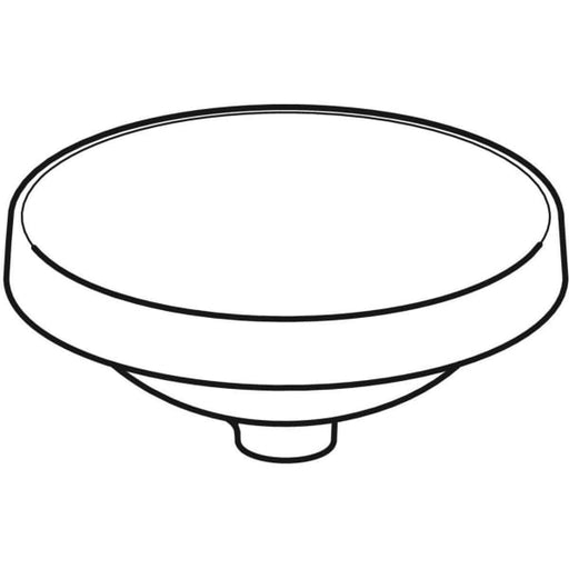 Geberit Vertriebs - Einbau-WT VARIFORM, rund, d:400mm ohne Hahnloch, o. Ül., weiß, KeraTect