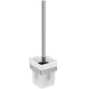 Ideal Standard - Bürstengarnitur IOM SQUARE, Behälter aus Glas, Chrom