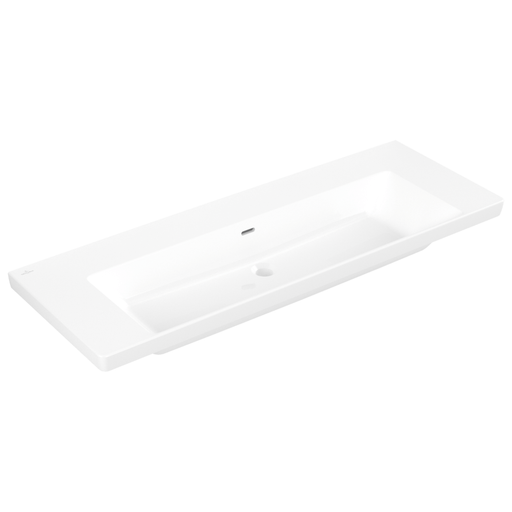 VILLEROY & BOCH - Schrankwaschtisch Subway 3.0 1300x 475mm re-eckig m. ÜL. Weiß Alpin cplus