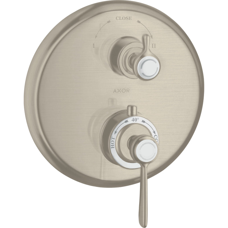 Hansgrohe - Thermostat UP AXOR Montreux F-Set Hebelgriff BN mit Absperr-u.Umstellv