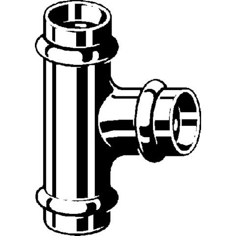 Viega - T-Stück PROFIPRESS G 2618 für Gas 42mm Kupfer
