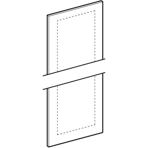 Geberit Vertriebs - Tür mit Spiegel ohne Griff, weiß Smyle Square Seitenschrank, B: 36cm