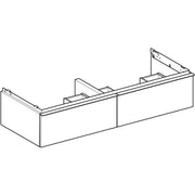 Geberit Vertriebs - iCon Unterschrank für DWT, 2 Schubl. 118,4x24,7x47,6cm, Eiche natur/Gr. Lava