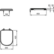 Ideal Standard - WC-Sitz CALLA T6278 weiß