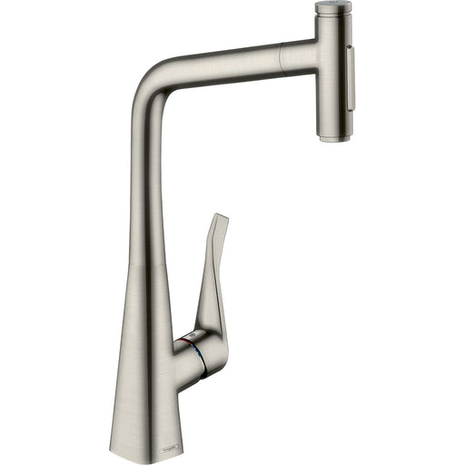 Hansgrohe - Spültischmischer 320 METRIS Select M71 Ausziehbrause 2jet edelstahl-optik