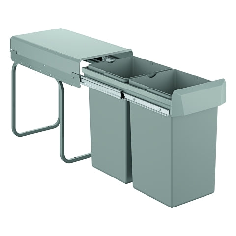 Grohe - Blue Mülltrennsystem 40855 30cm zweifach, 2 x 15 Liter grau