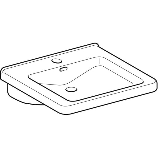 Geberit Vertriebs - WT RENOVA NR. 1 COMFORT 550x525mm m.ÜL, unterfahrb. KeraTect weiß(alpin)