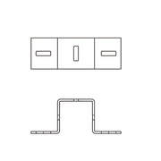 Walraven - Kreuzverbinder Maxx CC100 für Maxx-Profil 100 / fv 275x95x105mm
