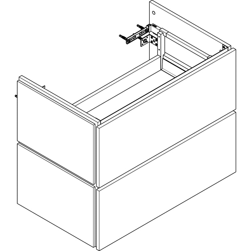 Hansgrohe - WTU 780x470mm 2 Schubkästen f. WT mattweiß